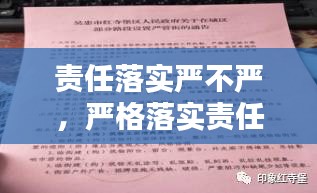 责任落实严不严，严格落实责任制下一句 