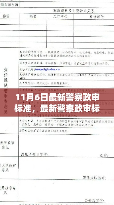 最新警察政审标准深度解读，11月6日更新，全面解析你了解多少？