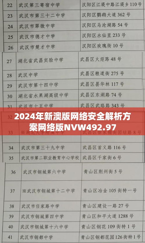 2024年新澳版网络安全解析方案网络版NVW492.97