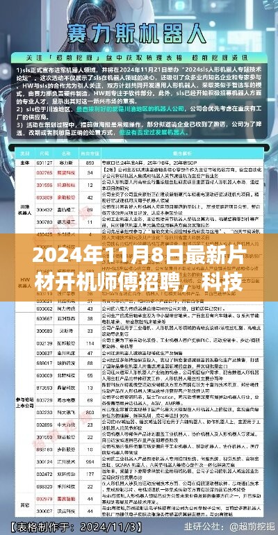 未来科技材料开机师傅招聘启事，共创智能生活新篇章