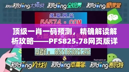 顶级一肖一码预测，精确解读解析攻略——PFS825.78网页版详解