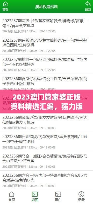 2023澳门管家婆正版资料精选汇编，强力版PAD618.98解读指南