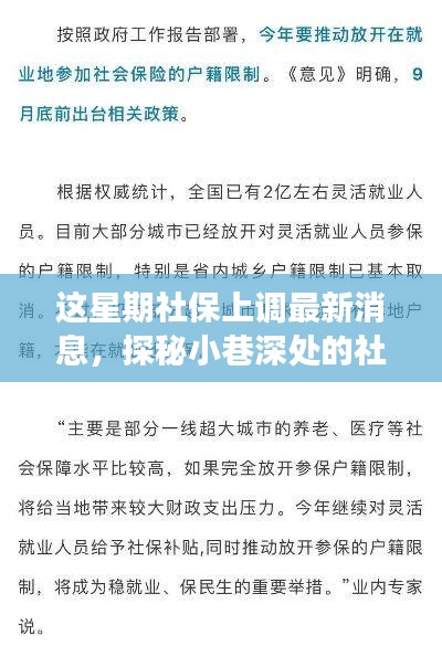 社保上调最新动态揭秘，小巷深处的调整与小店背后的故事更新资讯