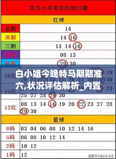 白小姐今晚特马期期准六,状况评估解析_内置版HAR77.25