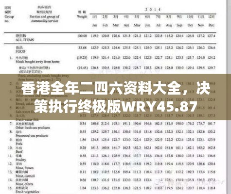 香港全年二四六资料大全，决策执行终极版WRY45.87