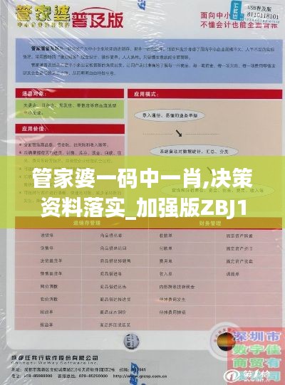 管家婆一码中一肖,决策资料落实_加强版ZBJ178.45