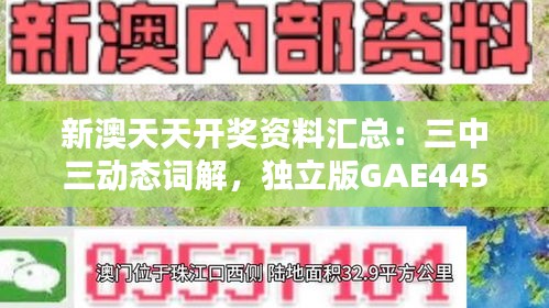 新澳天天开奖资料汇总：三中三动态词解，独立版GAE445.54