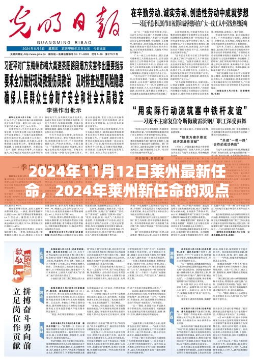 2024年莱州最新任命观点论述