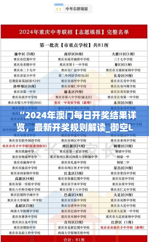 “2024年澳门每日开奖结果详览，最新开奖规则解读_御空LUW920.43”