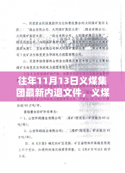 义煤集团最新内退文件回顾，揭秘影响与展望