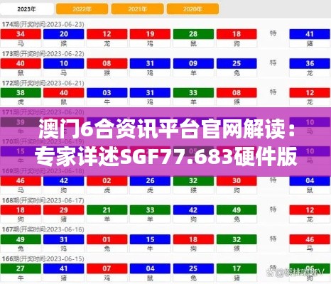 澳门6合资讯平台官网解读：专家详述SGF77.683硬件版含义