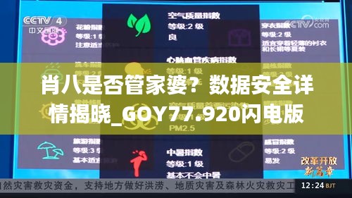 肖八是否管家婆？数据安全详情揭晓_GOY77.920闪电版