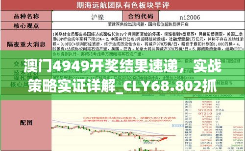 澳门4949开奖结果速递，实战策略实证详解_CLY68.802抓拍版