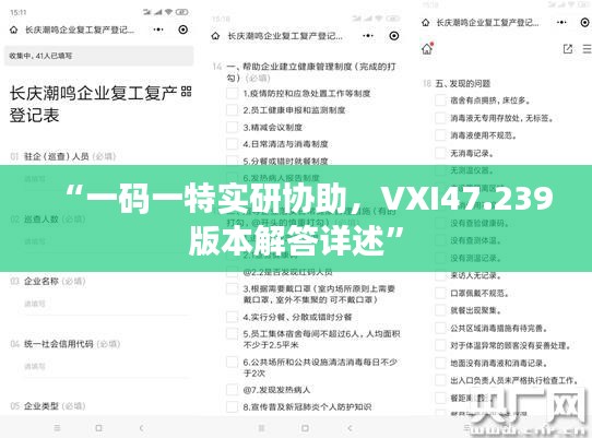 “一码一特实研协助，VXI47.239版本解答详述”