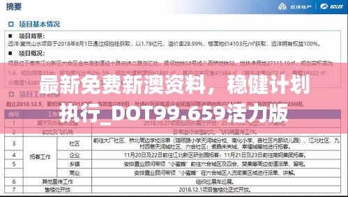 最新免费新澳资料，稳健计划执行_DOT99.659活力版