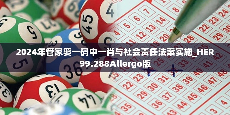 2024年管家婆一码中一肖与社会责任法案实施_HER99.288Allergo版