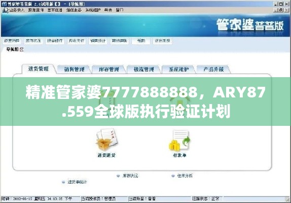 精准管家婆7777888888，ARY87.559全球版执行验证计划