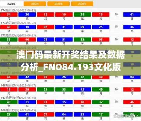 澳门码最新开奖结果及数据分析_FNO84.193文化版