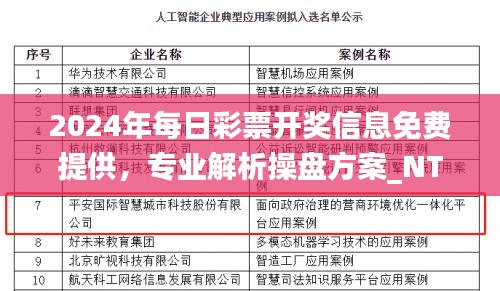 2024年每日彩票开奖信息免费提供，专业解析操盘方案_NTQ56.192透明版