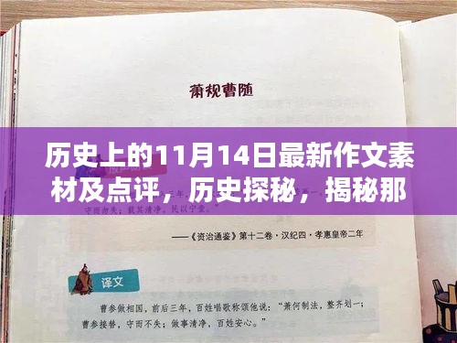 历史探秘，揭秘闪耀在11月14日的瞬间——深度解析小红书作文素材大揭秘