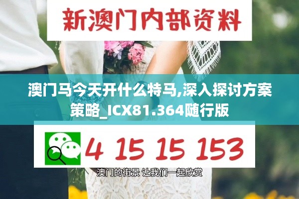 澳门马今天开什么特马,深入探讨方案策略_ICX81.364随行版