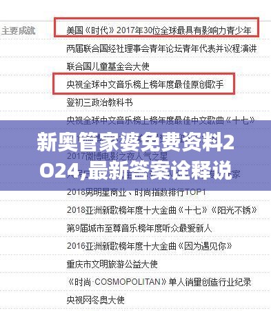 新奥管家婆免费资料2O24,最新答案诠释说明_GDU81.375家庭版