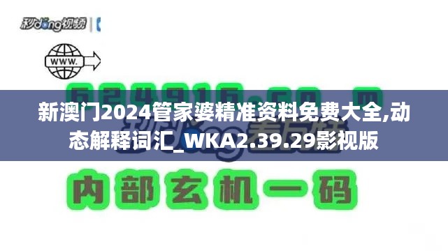 新澳门2024管家婆精准资料免费大全,动态解释词汇_WKA2.39.29影视版