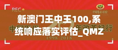 新澳门王中王100,系统响应落实评估_QMZ6.62.27配送版