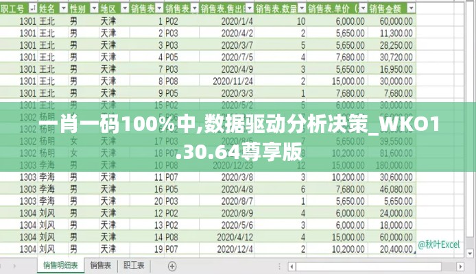 一肖一码100%中,数据驱动分析决策_WKO1.30.64尊享版