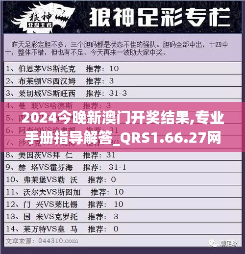 2024今晚新澳门开奖结果,专业手册指导解答_QRS1.66.27网红版