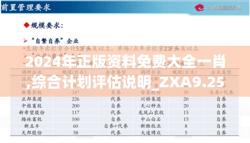 2024年正版资料免费大全一肖,综合计划评估说明_ZXA9.25.49专属版