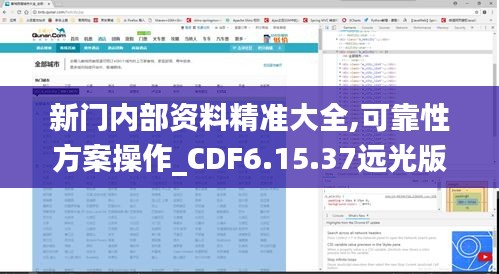 新门内部资料精准大全,可靠性方案操作_CDF6.15.37远光版