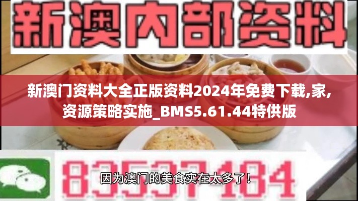 新澳门资料大全正版资料2024年免费下载,家,资源策略实施_BMS5.61.44特供版