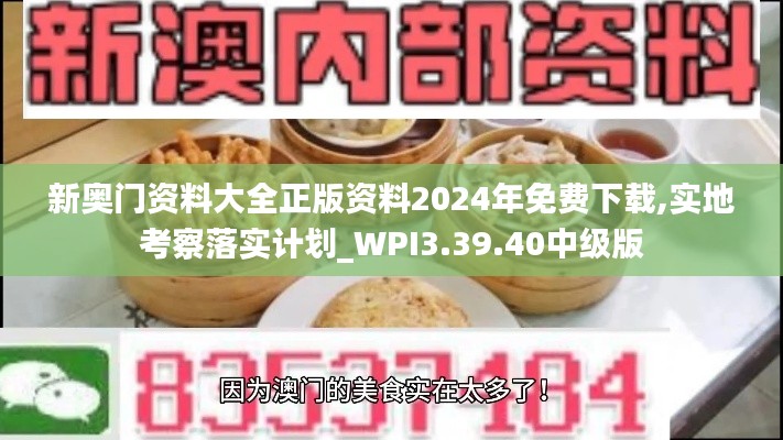 新奥门资料大全正版资料2024年免费下载,实地考察落实计划_WPI3.39.40中级版