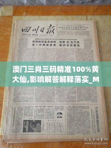 澳门三肖三码精准100%黄大仙,影响解答解释落实_MEB6.32.38动画版