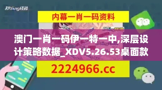 澳门一肖一码伊一特一中,深层设计策略数据_XDV5.26.53桌面款