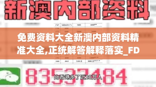 免费资料大全新澳内部资料精准大全,正统解答解释落实_FDJ6.68.22桌面版