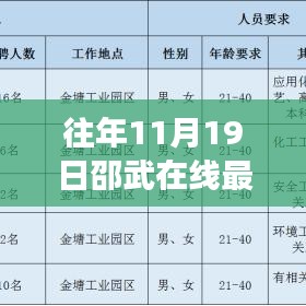 历年十一月十九日邵武在线招聘风云回顾与影响，最新招聘信息一览