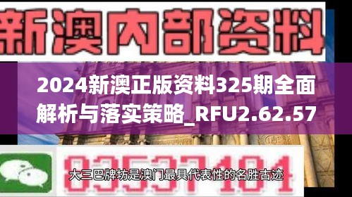 2024新澳正版资料325期全面解析与落实策略_RFU2.62.57豪华版