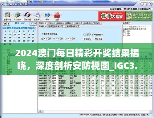 2024澳门每日精彩开奖结果揭晓，深度剖析安防视图_IGC3.59.65强力版