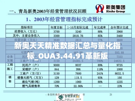 新奥天天精准数据汇总与量化指标_OUA3.44.91革新版