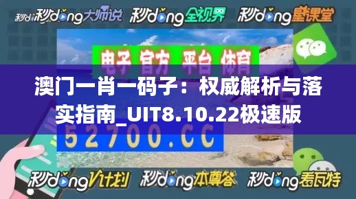 澳门一肖一码子：权威解析与落实指南_UIT8.10.22极速版