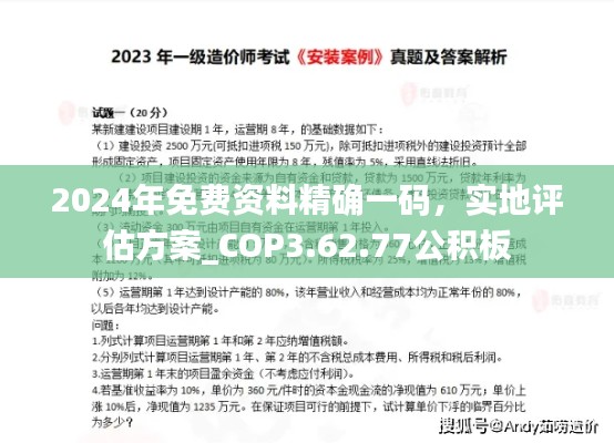 2024年免费资料精确一码，实地评估方案_COP3.62.77公积板