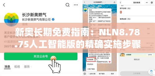 新奥长期免费指南：NLN8.78.75人工智能版的精确实施步骤