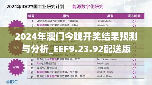 2024年澳门今晚开奖结果预测与分析_EEF9.23.92配送版