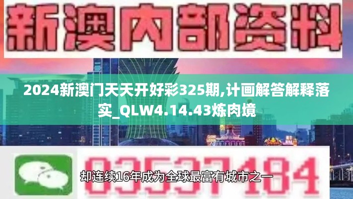 2024新澳门天天开好彩325期,计画解答解释落实_QLW4.14.43炼肉境