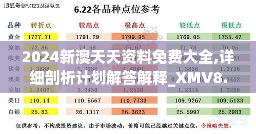 2024新澳天天资料免费大全,详细剖析计划解答解释_XMV8.75.35进口版