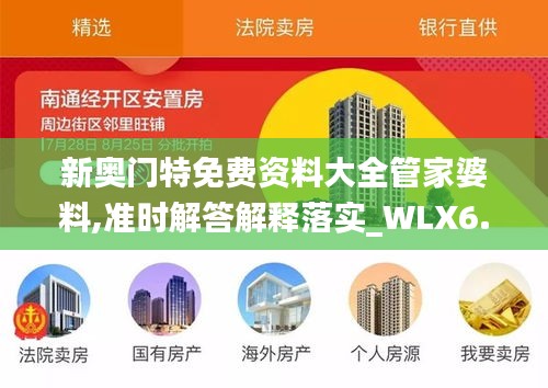 新奥门特免费资料大全管家婆料,准时解答解释落实_WLX6.22.73主力版