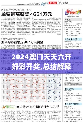 2024澳门天天六开好彩开奖,总结解释解答落实_JXA5.61.66专用版