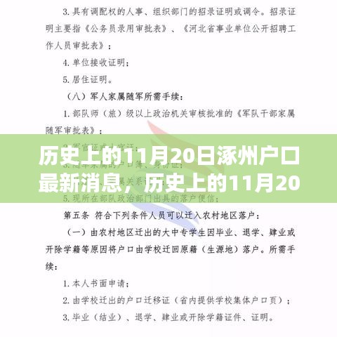 揭秘涿州户口背后的故事，最新消息深度解读与历史上的重要时刻回顾